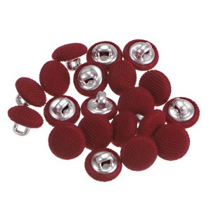 Unique Bargains DIY Craft Metal Shank Cotton Covered Round Sewing Buttons 20 Pcs - 1 of 4