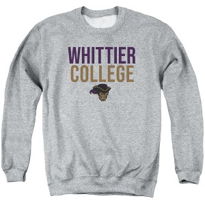 Whittier College Official Stacked Adult Crewneck Sweatshirt - 1 of 4