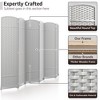 Sorbus 6 Panel Room Divider 6 ft. Tall - Extra Wide Double Hinged Panels, Mesh Hand-Woven Design, Partition Room Dividers - 3 of 4