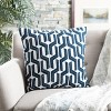 Chauncy Pillow - Navy/White - 20"X20" - Safavieh - image 3 of 4