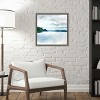 Amanti Art Shades of Blue Horizon by Tiffany Blaise Canvas Wall Art Print Framed 16 x 16-in. - 4 of 4
