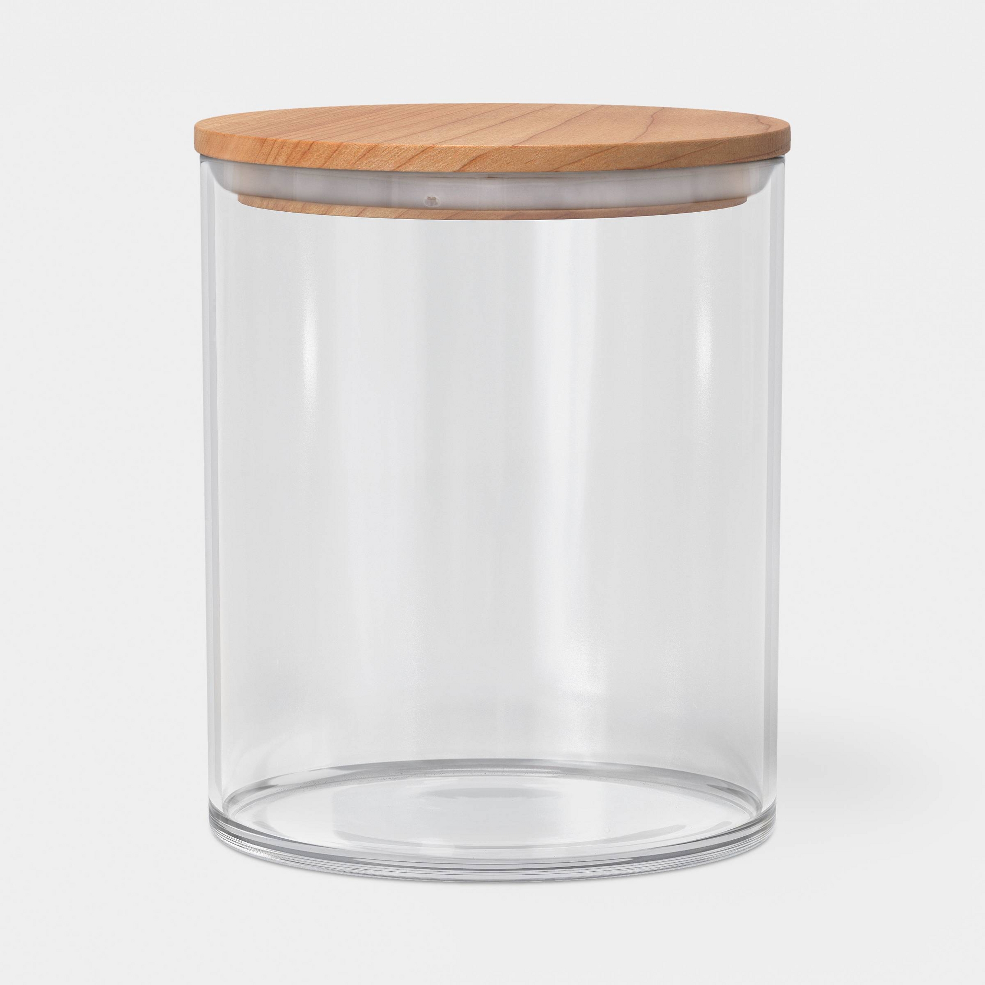 48 oz Canister Wood Top Small Clear - Threshold™