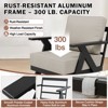 EAGLE PEAK Urban Slate 5 Piece Modern Outdoor Patio Furniture Set, Couch, Patio Chairs, Coffee Table, and Side Table - 4 of 4