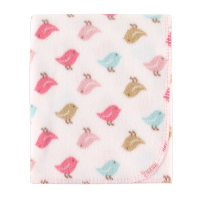 Luvable Friends Baby Girls Coral Fleece Blanket, Birdie, One Size