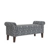 HL Home Furnishings,Rolled Arm Storage Ottoman - 2 of 4