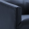 CAVINAS Swivel Accent Chair with Black Wooden Base and No-Sag Springs, Fabric Upholstered Lounge Chair for Living Room - 4 of 4