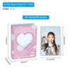 Unique Bargains Pvc Love Heart Hollow Kpop Mini Photocard Binder 2 Pcs - 2 of 3