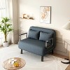 39″ Convertible Chair Bed, Tri-Fold Sofa Bed with Adjustable Backrest - 3 of 4