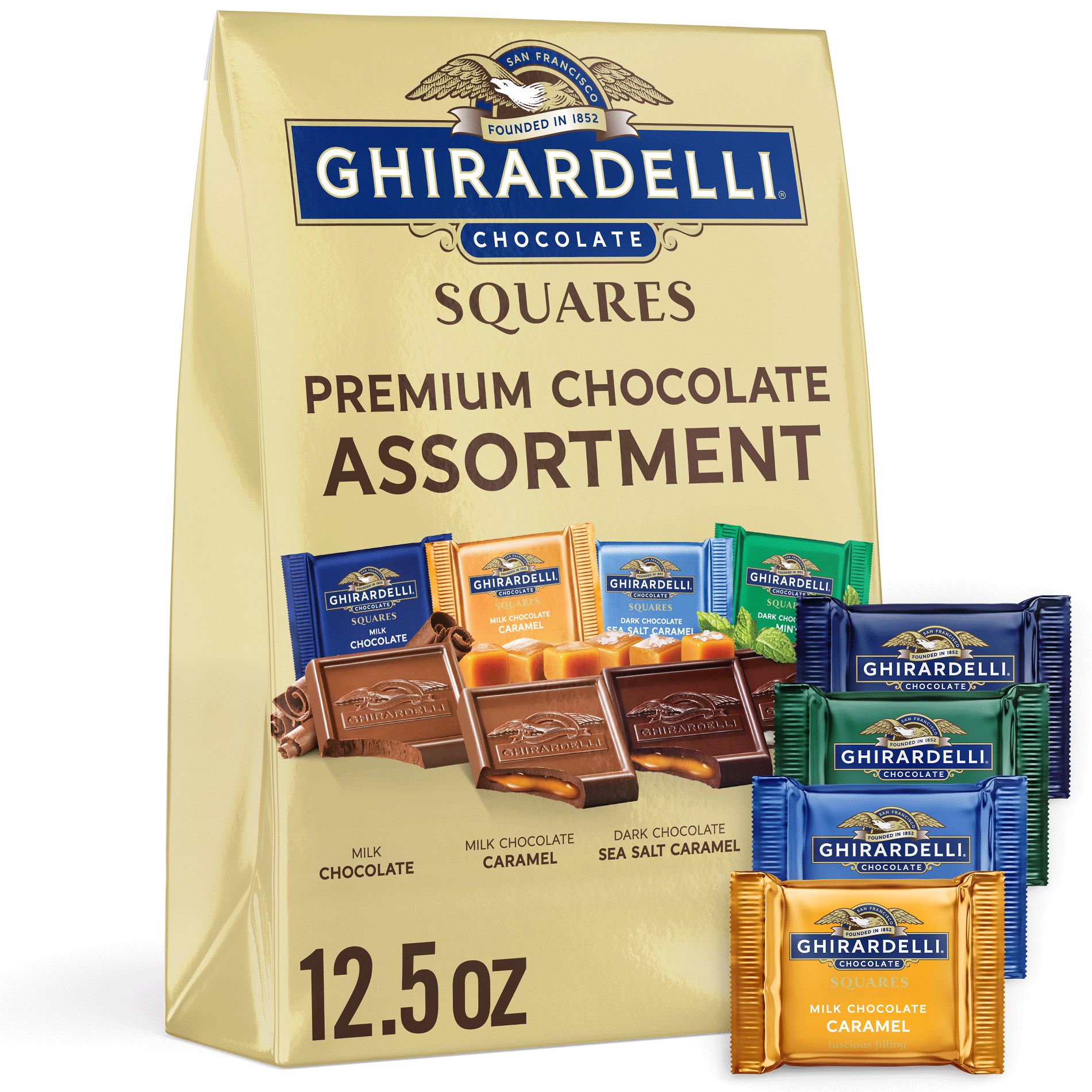 Ghirardelli Premium Square Chocolate Assortment - XL Bag - 12.5oz