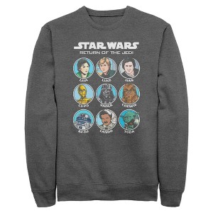 Mens Star Wars Cartoon Portraits Sweatshirt - 1 of 4
