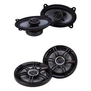 Crunch 250W 4" x 6" Coaxial Car Audio Speakers + Crunch 300W 6.5" CS Speakers - 1 of 4