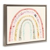 Stupell Industries Children's Abstract Pattern Rainbow Floating Frame Canvas Art, Brown, 31" x 25" - 2 of 4