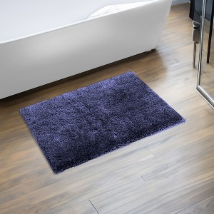 Haven Collection Bathroom Rug 100% Polyester Tufted Bath Mat, Non-Slip TP Rubber Backing, Machine Washable Bath Rug - 1 of 2