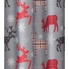 Kate Aurora Holiday Living Plaid Christmas Reindeer & Snowflakes Fabric Tablecloth - image 3 of 3