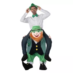 Halloween Express Adult Carry Me Leprechaun Costume - One Size - Green