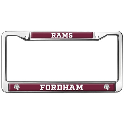 Fordham University Rams Design Full Size Standard License Plate Metal Frame