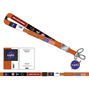 Orange Suit Up NASA Lanyard with NASA Logo Keychain - 1 of 4