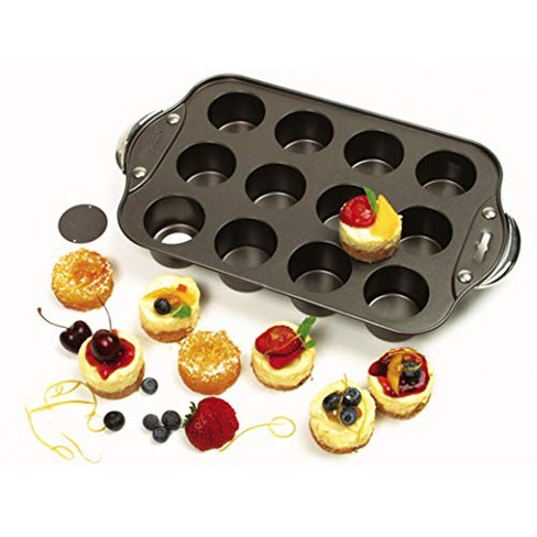 New Norpro Nonstick Mini Cheesecake Pan with Handles, 12 count