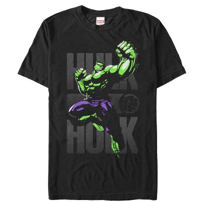 Men's Marvel Hulk T-Shirt - Black - Small