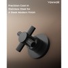 YAWWALK Double-Handle Wall Mount Roman Tub Faucet  (Valve Included) - 3 of 4