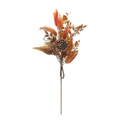 Rustic Orange and Red Artificial Fall Foliage Spray Set