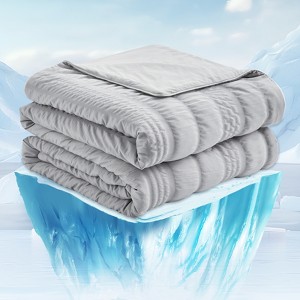 Cozy Bliss Seersucker Cooling Comforter – Lightweight Blanket Breathable & Soft Summer Bedding for Hot Sleepers - 1 of 4