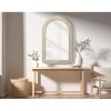 Elegant Lighting Arch Cornhusk Mirror 27x42 in Linen White - 2 of 4