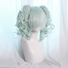 Unique Bargains Women's Curly Shoulder Length Ponytail Human Hair Wigs 14" with Wig Cap - 4 of 4