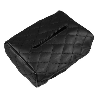 Unique Bargains Auto Car Storage Holder Mobile Phone Faux Leather Pocket  Bag Black 3.5 X 2.6 X 1.4 : Target