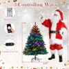Costway 5/6/7/8 FT Artificial Christmas Tree with 250/370/500/650 RGB LED Lights 584/1054/1436/1936 Branch Tips - 3 of 4