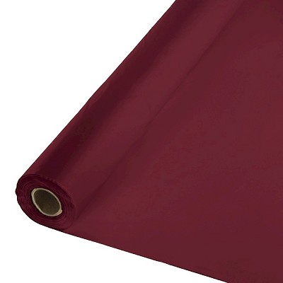 Burgundy Red Disposable Tablecloth
