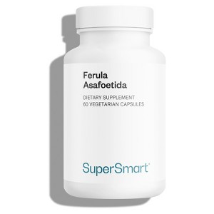 SuperSmart Ferula Asafoetida 500mg per Day - Patented Asafin Ferula Asafoetida - Assa Foetida Resin | Non-GMO & Gluten Free - 60 Vegetarian Capsules - 1 of 1