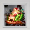 Northlight Pre-Lit Holographic Santa in Sleigh Christmas Window Silhouette - 17" - Clear Lights - 3 of 4