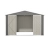10X8 FT Outdoor Storage Shed, Metal Tool Sheds With Lockable Doors, All Weather Backyard Shed With Pitched Roof, Ventilation Vents - 3 of 4