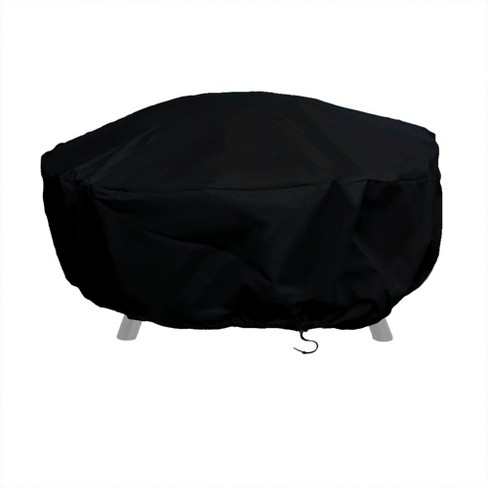 48 Round Fire Pit Cover Black Sunnydaze Decor Target