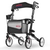Metro Mobility Lightweight Rollator Walkers with 8 Inch Big Wheels,Foldable Rolling Walker with Seat,Drive Walkers for Seniors - 2 of 4