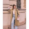 Imily Bela Elegant Womens Long Oversized Trench Coat Women Windproof Long Coat - 4 of 4