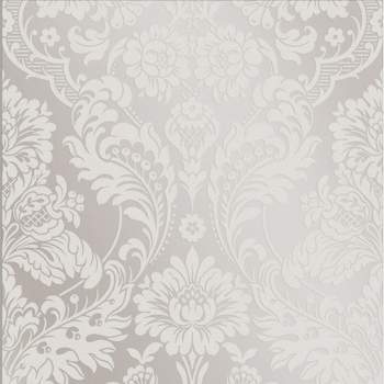 Gothic Damask Flock White Paste the Wall Wallpaper