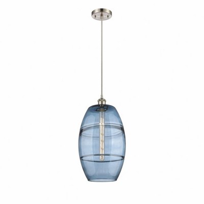 Vaz - 1 Light Cord Hung Mini Pendant In Industrial Style-18.5 Inches Tall and 10 Inches Wide