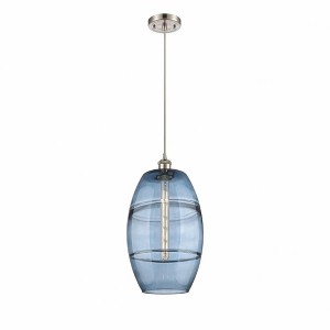 Vaz - 1 Light Cord Hung Mini Pendant In Industrial Style-18.5 Inches Tall and 10 Inches Wide - 1 of 1