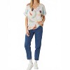 Women's Brushstroke V-neck Top - entro - 4 of 4