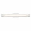 Chase Modern LED Vanity Light - 33" Steel Fixture with Silk White Glass, Dimmable, Damp Rated - 3 of 4