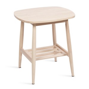 Kate and Laurel Niles Wood Side Table, 22x20x24, Natural - 1 of 4