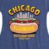 Girls' - Instant Message - Chicago Hot Dog Skyline Fit & Flair Cap Sleeve Graphic Dress - 2 of 4
