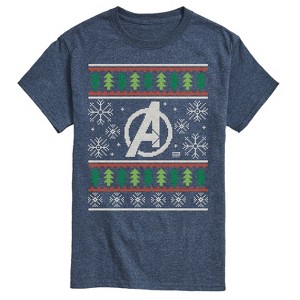 Men's - Marvel - Avengers Sweater Short Sleeve Graphic T-Shirt - 1 of 4