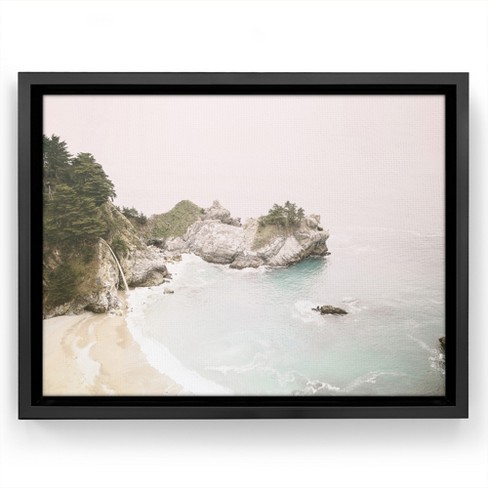 Americanflat - 24x36 Floating Canvas Black - Macways Falls By Sisi And Seb  : Target