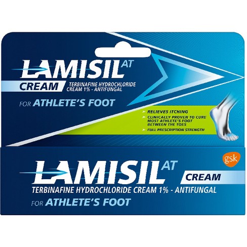 Lamisil AT Terbinafine Hydrochloride 1% Athlete's Foot Antifungal Cream - 1oz - image 1 of 4
