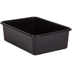Teacher Created Resources Black Large Plastic Storage Bin (Pack of 6) - 1 of 1
