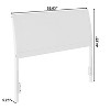AFI Furnishings Portland Full Headboard with Turbo Charger in White - 2 of 4