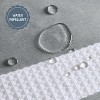 LunaLulinlk Park Traditional Polyester Fabric Spa Waffle Shower Curtain in Gray - 4 of 4